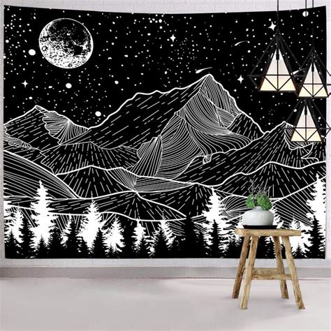 Hexagram Aesthetic Japanese Tapestry Wall Hanging Anime Tapestry Trippy