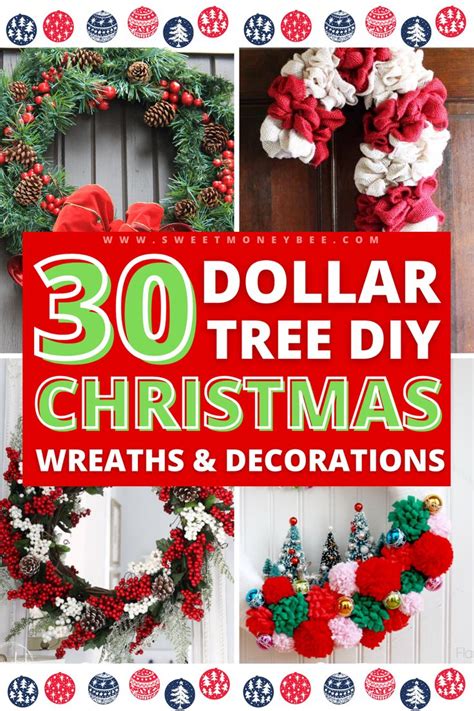 Easy DIY Christmas Wreath Home Decoration And Craft Ideas From Dollar