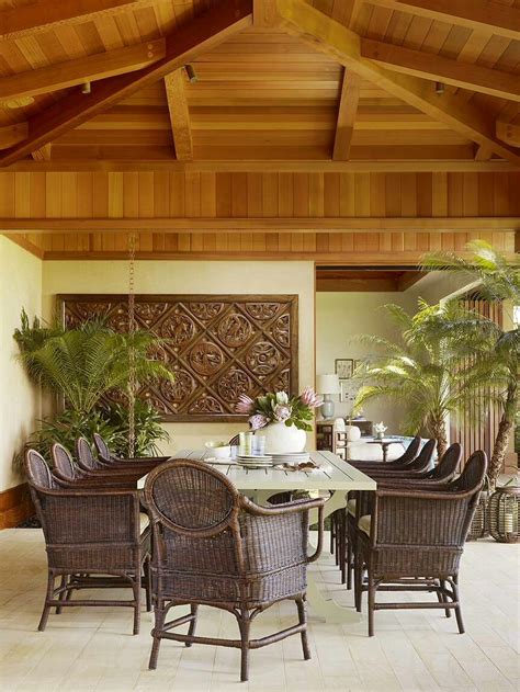 Pin By Amanda Donaldson On Beach House Tropical Dining Room Outdoor