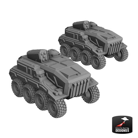 solar shift leatherback  wheeled apc multi weapon  pack death