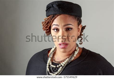 Plus Size Bbw African American Woman Foto Stock Shutterstock