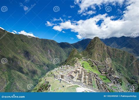 Machu Picchu, a UNESCO stock photo. Image of cusco, horizontal - 135249058