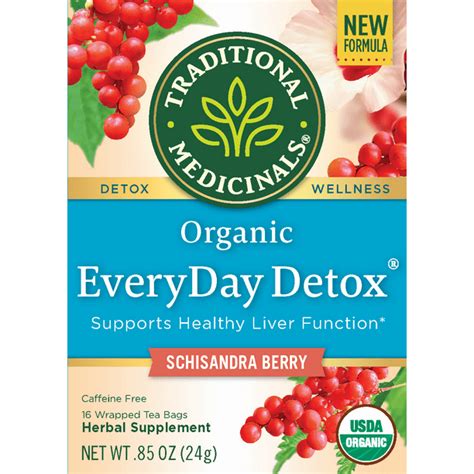 Traditional Medicinals Everyday Detox Detox Tea Made With Organic Ingredients 16 Ct Pack 6