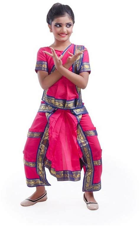 Tapa Kon Bharatnatyam Kids Costume Wear Price In India Buy Tapa Kon