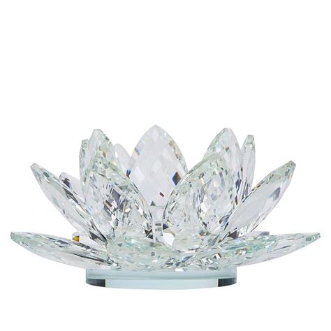 JM By Julien Macdonald Lotus Flower Crystal Candle Holder 9325909