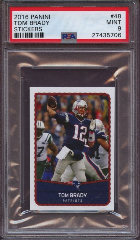 Panini Stickers Tom Brady Stickers Psa Mint Ebay