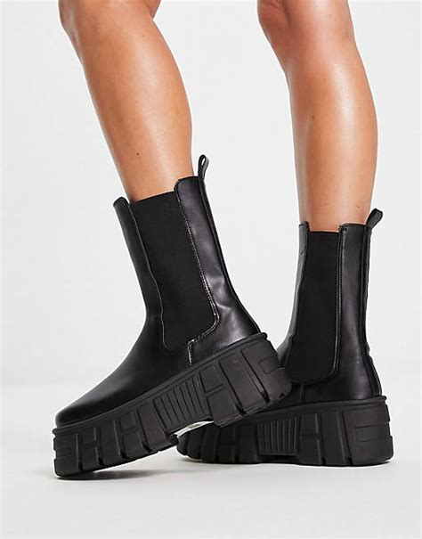 Asos Design Aliyah Chunky Chelsea Boots Store