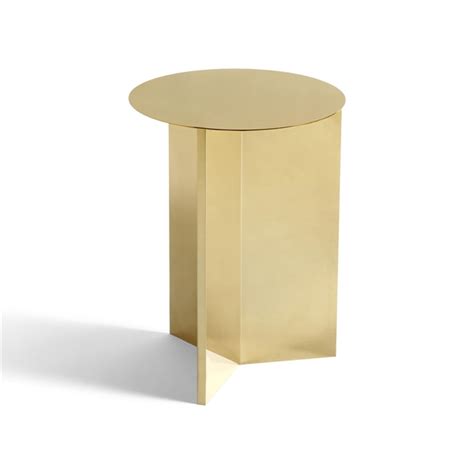 HAY Slit Coffee Table Round Ø35 Brass AndLight