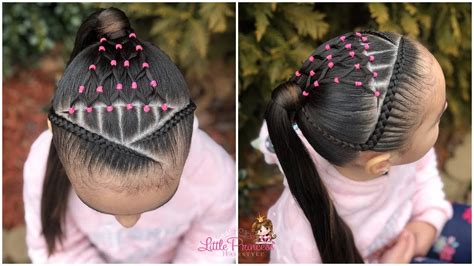 PEINADO CON TRENZA Y LIGAS MUY FÁCIL PARA NIÑAS EASY HAIRSTYLE FOR