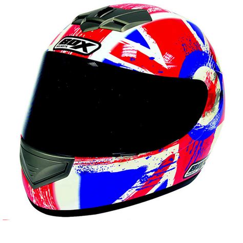 Box Bx 1 Union Jack Motorcycle Helmet Full Face Helmets