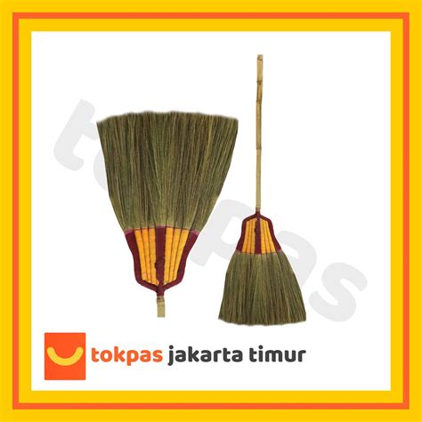 Jual Sapu Rayung Tipe Jari Sapu Lantai Jerami Gagang Bambu Shopee