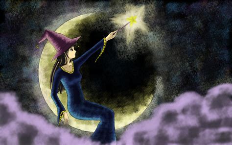 Witch On The Moon By Sedavidx On Deviantart