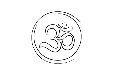 Yoga Meditation Icon Highlight Cover Om Sign Svg Cut File By Creative