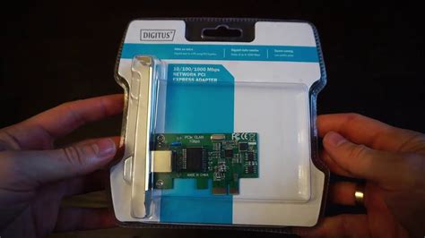 Digitus Gigabit Ethernet Pci Express Network Card Dn Unboxing