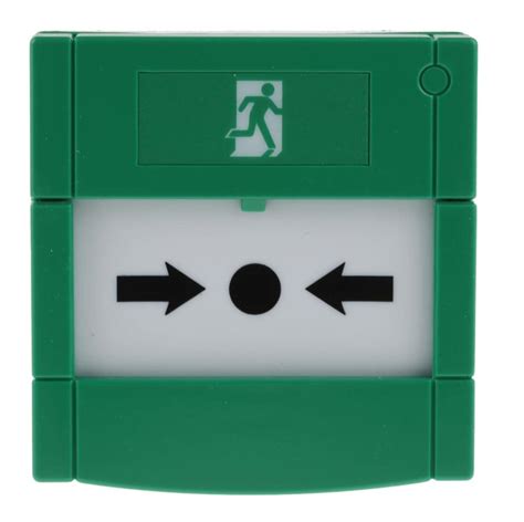 RS PRO RS PRO Green Emergency Exit Unlocking Box Button Operated