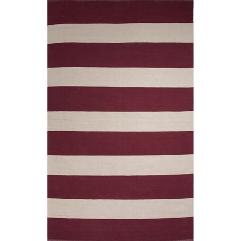 Jaipurliving Sonoma Cotton Flat Weave Redwhite Area Rug Wayfair