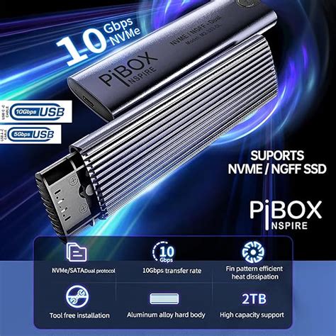 Nvme M Enclosure Pibox India Nvme Ngff Sata Dual Protocol Ssd