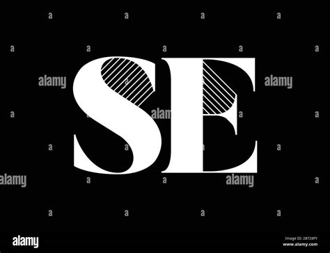 S E SE Initial Letter Logo Design Vector Template Graphic Alphabet