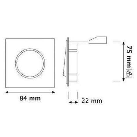 Foco Basculante Cuadrado Empotrar Blanco Para L Mpara Gu Mr