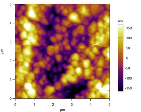 Figure S1 Afm Height Image Of The Perovskite Film In A Typical Scanning