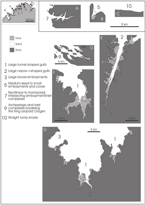 Major Coastal Forms Of Rias Along The Kimberley Coast Showing The