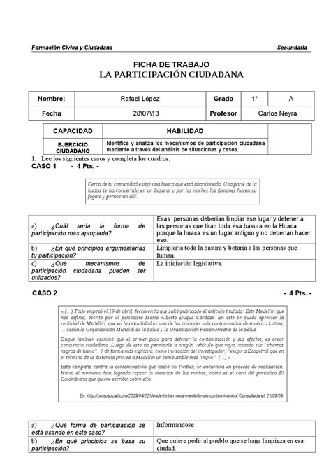 Ficha de trabajo participación ciudadana by rafaellopez Issuu