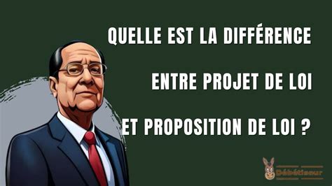 Quelle est la différence entre Projet de loi et Proposition de loi