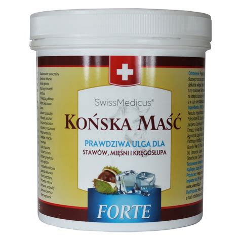 Końska maść CHŁODZĄCA na bóle mięśniowo stawowe FORTE 500 ml