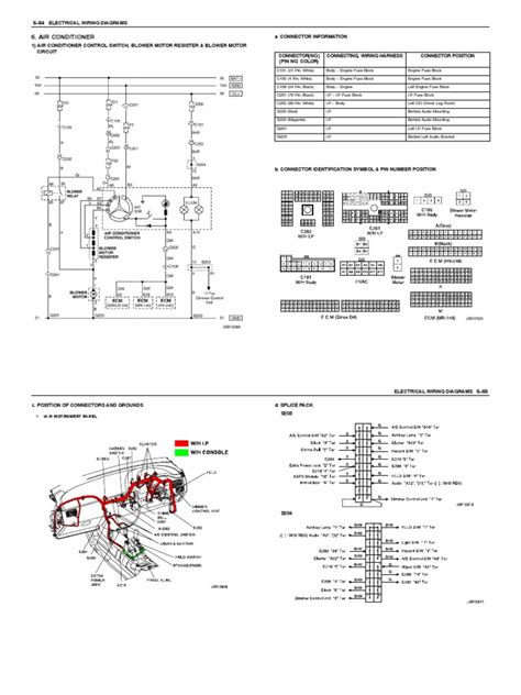 Air Conditioner Electrical Wiring Diagrams And Connector Information