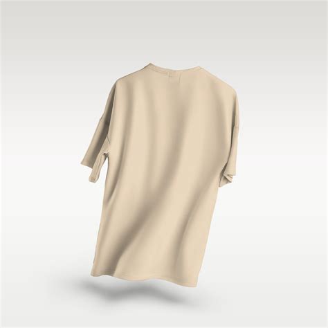 Camel Basic Oversized T Shirt Bofrike