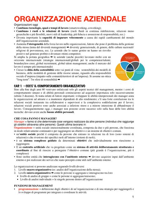 Organizzazione Aziendale Pdf ORGANIZZAZIONE AZIENDALE Organizzazioni