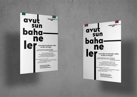 Typographic Poster Design Tipografik Afi Tasar M On Behance