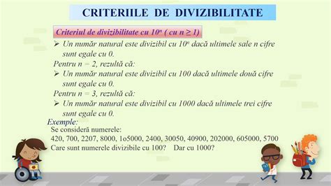 Criterii De Divizibilitate Youtube