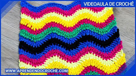 Ponto De Croch Chevron Aprendendo Croche Youtube