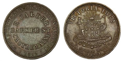 Australia Castlemaine Penny Token Baldwin S