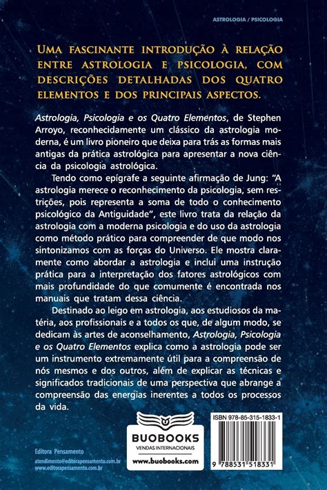 Astrologia Psicologia E Os Quatro Elementos Livraria Da Regulus