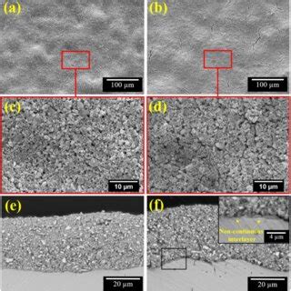 SEM Images From The Surface And Cross Sections Of ZrO 2 Coating Before