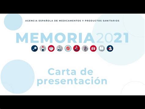 Carta de presentación de la directora de la AEMPS Memoria 2021 de la