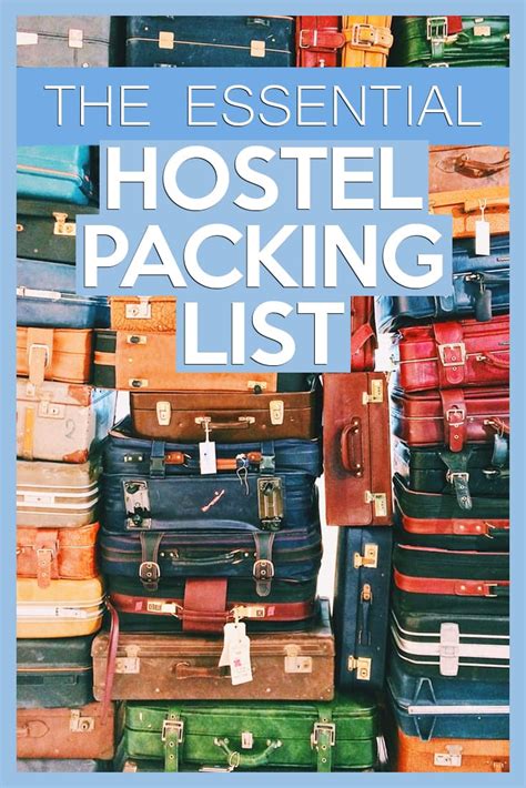 Your Essential Hostel Packing List Travel Herstory