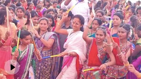 Video Have You Seen Sharad Pawars Daughter Supriya Sule Do The Garba Yet