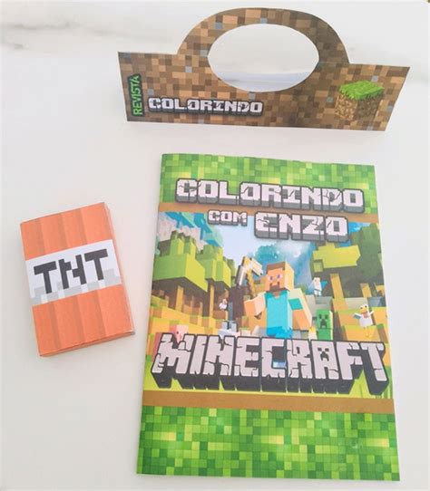 Kit De Colorir Minecraft Elo7 Produtos Especiais