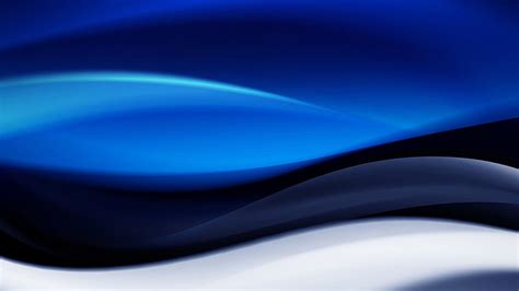 Hd Wallpaper Blue Black And White Wave Accent Digital Wallpaper