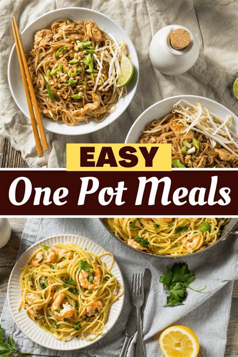 24 Easy One-Pot Meals and Dinner Ideas - Insanely Good