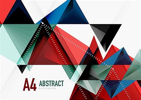 White 3d Geometric Abstract Vector Background With Low Polygon Pattern Poster Template Download