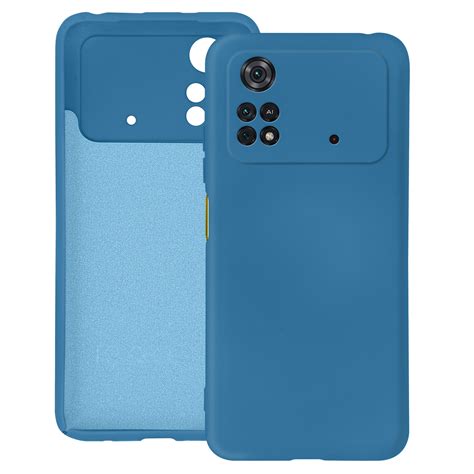 Capa Xiaomi Poco M4 Pro 4G Protecção de Ecrã Flexível vermelho