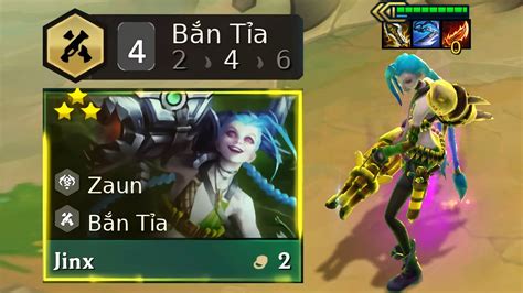 JINX BẮN TỈA SIÊU CARRY META MÙA 9 5 LEO RANK CỰC KHỎE DTCL MÙA 9 5