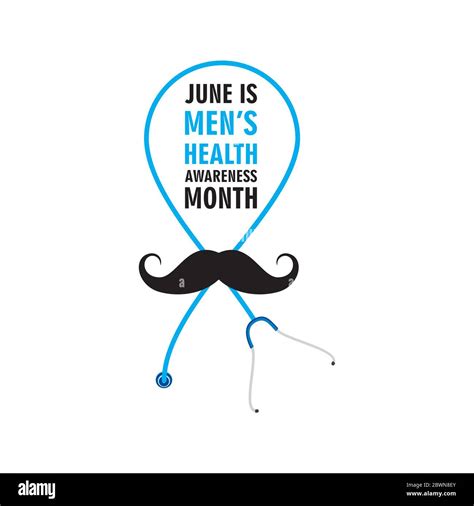 National Mens Health Awareness Month Celebrate In June Poster Or