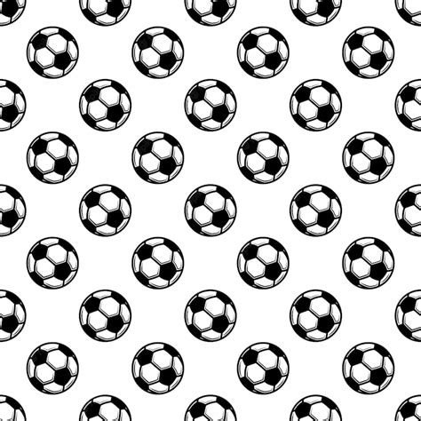 Premium Vector | Seamless white football background