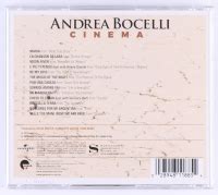 Andrea Bocelli Signed Cinema CD Album REAL LOA Pristine Auction