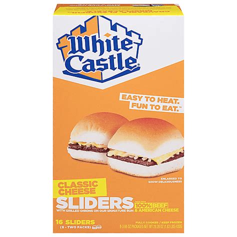 White Castle Sliders, Classic Cheese 8 ea | Frozen Foods | My Country ...